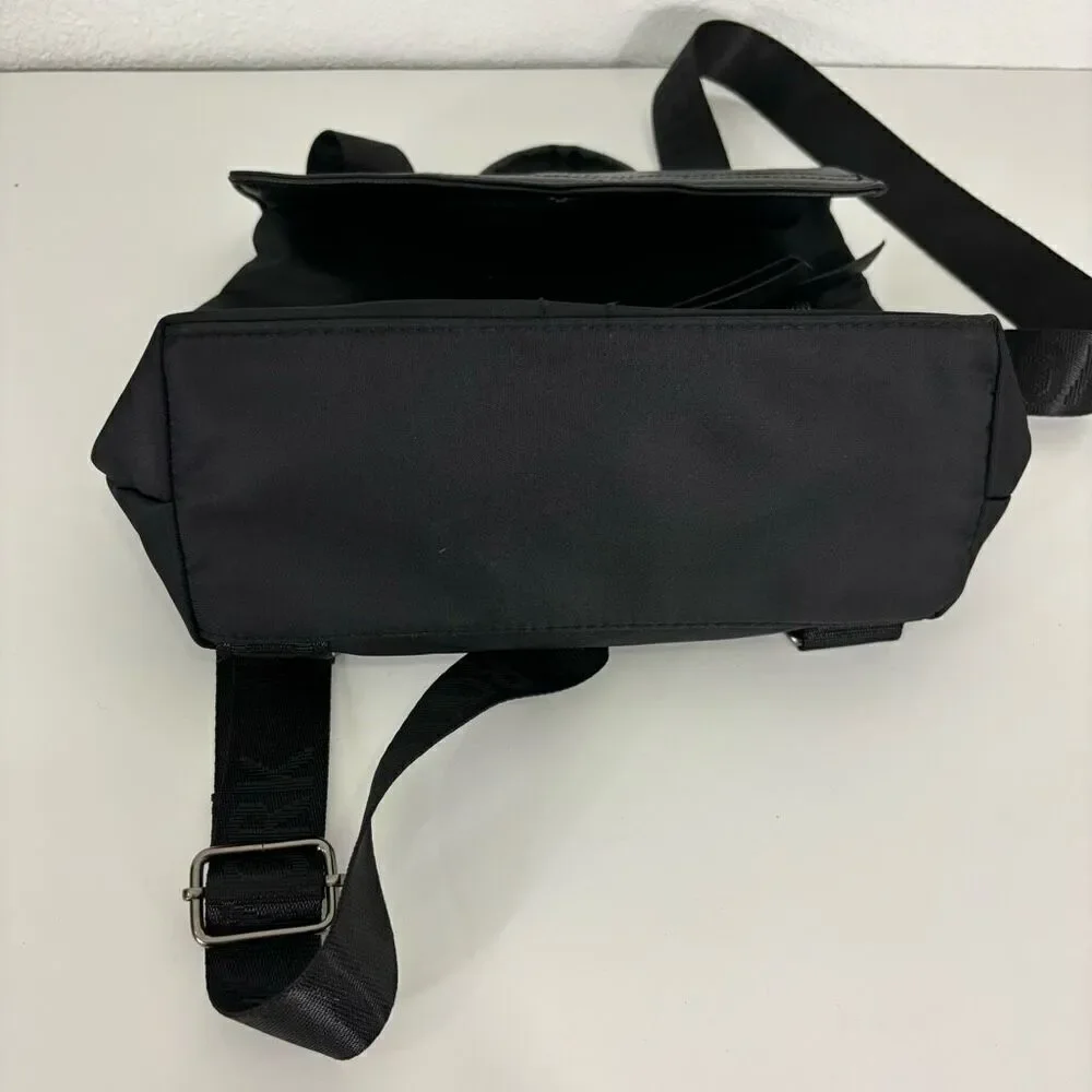 Botkier Black Faux Leather and‎ Nylon Small Backpack